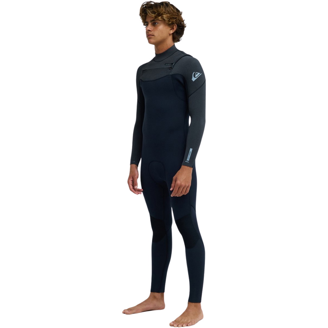 2026 Quiksilver Mens Everyday Sessions 3/2mm Chest Zip Wetsuit 25AW213510 - Black Heather